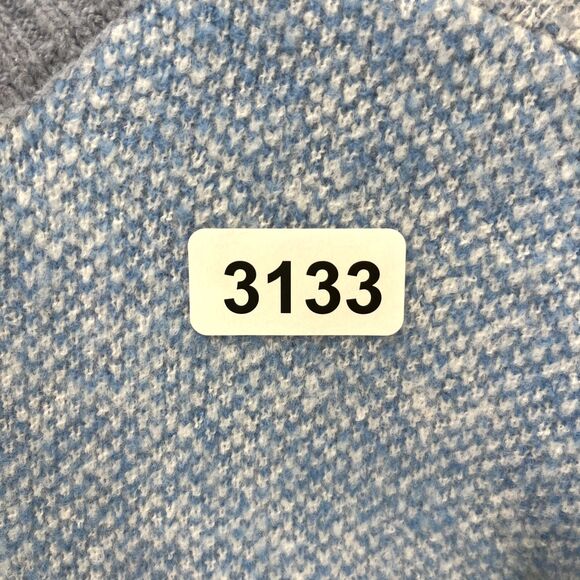 Jessica Simpson Sweater womens Large Blue Cropped Check Soft Oversized - Picture 15 of 15